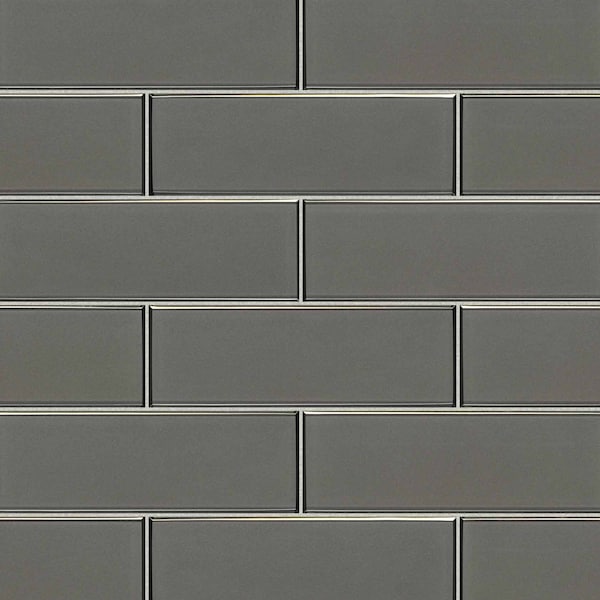Champagne Bevel Subway SAMPLE Textured Wall Glass Tile